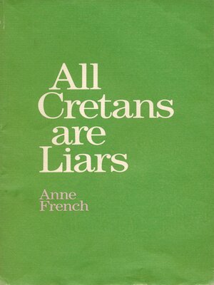 cover image of All Cretans are Liars and Other Poems
